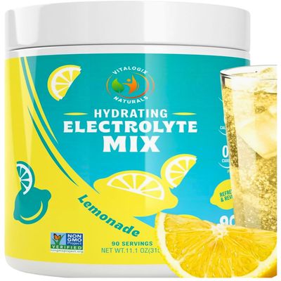 Electrolyte Powder  Zero Sugar Lemon Hydration Mix | 90 Servings | Keto, Vegan, Gluten-Free | Natural Electrolytes for Muscle Recovery, Energy & Immune Support | Electrolyte Drink for Women