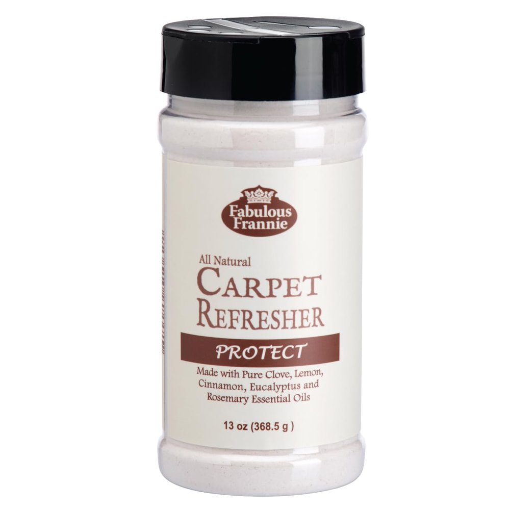 Fabulous Frannie All Natural Ingredients No Synthetics Protect Carpet Care made with Pure Essential Oils Clove, Lemon, Cinnamon, Eucalyptus and Rosemary 13 Ounce (Pack of 1)