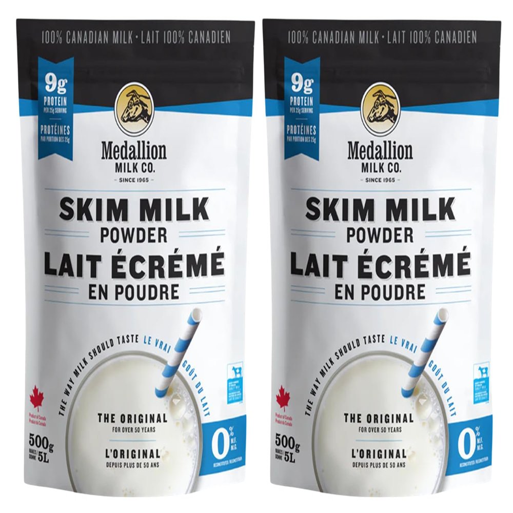 Medallion Brand Skim Milk Powder - 500g/Bag-2 Bags Bundle