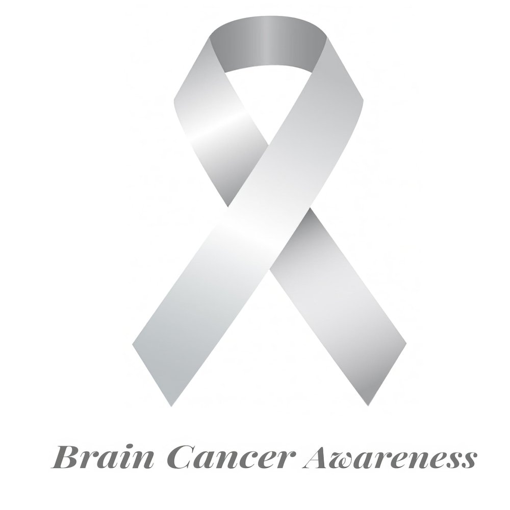 1/4 Sheet - Brain Cancer Awareness Ribbon - D24513-2D Edible Cake Cupcake Party Topper