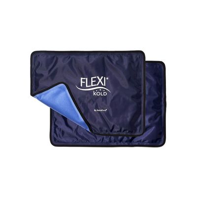 FlexiKold Ice Packs for Injuries Reusable with Straps  Cold Compress Gel Cold Pack, Ice Pack for Knee,  Flexible Medical Ice Wrap for Back, Shoulders, Legs, Muscle Pain  Standard  2 Pk