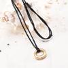 Yinplsmemory Cremation Jewelry Keepsake Urn Necklace for Ashes Circle of Life Stainless Steel Ashes Jewelry (Gold) view 4