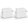 2pcs-Rolling Tube Toothpaste Squeezer Toothpaste Seat Holder Stand for Bathroom Accessories White view 1