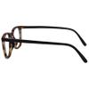 OPULIZE BEX Reading glasses for Women Men, Large Designer Style Sturdy frame with Spring Hinges,Matt Black, Matt Brown Tortoiseshell Black Arms +3.5 (Pack of 2) view 3