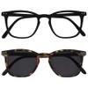 OPULIZE BEX Reading glasses for Women Men, Large Designer Style Sturdy frame with Spring Hinges,Matt Brown Tortoiseshell With Black Arms +1.5 (Pack of 2) view 1