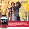 Renew Actives CoQ10 Ubiquinone Supplement 200MG per Serving  Supports Heart Health, Migraine Relief, Immune System Boost Antioxidant Support & Energy  High Potency, Made in Canada - 60 Capsules view 2