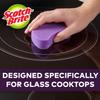 Scotch-Brite Glass Cooktop Pads, Scratch-Free & Non-Abrasive Scrubbers for Glass or Ceramic Stovetops, Cleans Burnt-On Messes with Just Water, Reusable Dishwasher-Safe Design, 4 Pads view 4