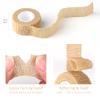 12pc-1 Inch Wide Skin Colour Elastic Self- Adhesive Bandage Finger Tape,Bandage Wrap for Wrist and Ankle,Chair and Table Legs to Reduce Friction and Noise view 2