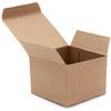 Made in USA 10-Count Recycled Brown Kraft Gift Boxes (3" X 3" X 2") with Tuck Lids for Weddings, Crafting and Baking Packaging Needs