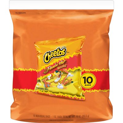 Cheetos 10Ct Cheetos Crunchy Hot, 10 Ounce