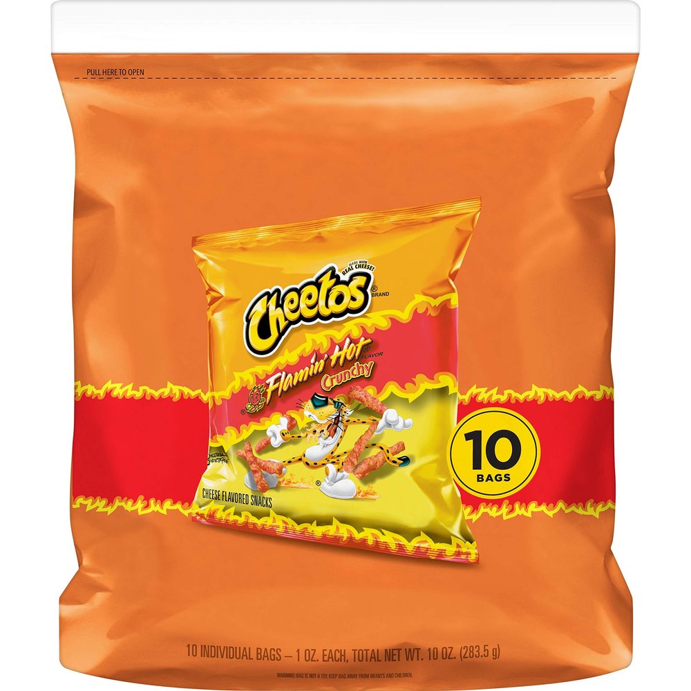Cheetos 10Ct Cheetos Crunchy Hot, 10 Ounce