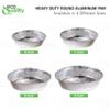 EcoQuality 6" Round Aluminum Foil Pans - Disposable Containers with Foldable Walls for Pie Baking, Cooking, Serving, Reheating, and Storing - Freezer and Oven Safe Tart Pan 250 Pack view 4