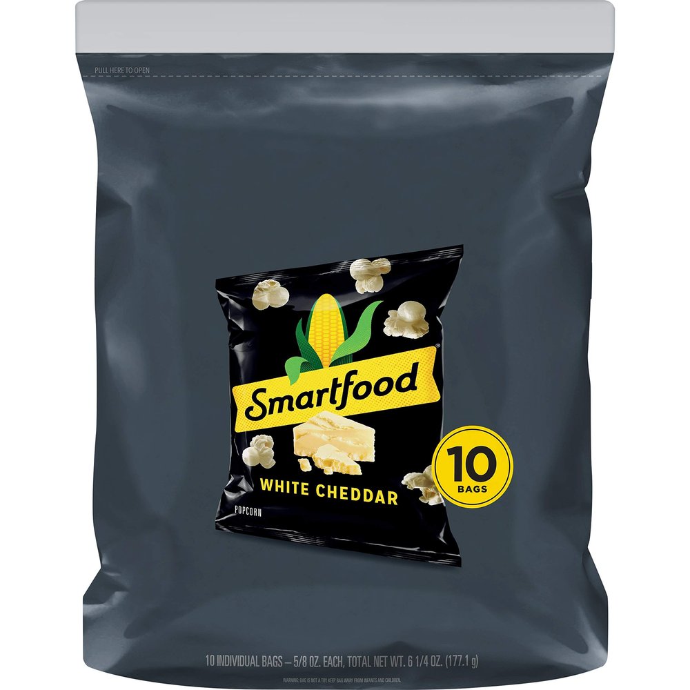 Smartfood Popcorn, White Cheddar, 0.625 bags (10 Pack)