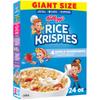 Kellogg's Rice Krispies Cold Breakfast Cereal, 8 Vitamins and Minerals, Rice Krispies Treats, Giant Size, Original, 24oz Box (1 Box) view 1