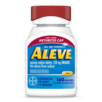 Aleve Gelcaps with Easy Open Arthritis Cap, Naproxen Sodium, Medication for Arthritis Pain, 160 Count