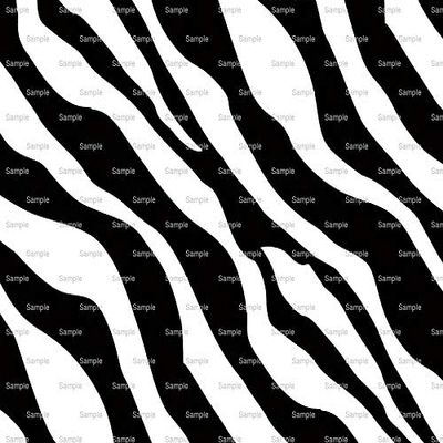 1/4 Sheet ~ Diagonal B&W Zebra Background Birthday ~ Edible Cake/Cupcake Topper!!!
