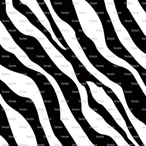 1/4 Sheet ~ Diagonal B&W Zebra Background Birthday ~ Edible Cake/Cupcake Topper!!!