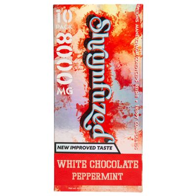 Shrumfuzed - Proprietary Nootropic Gummy 8000mg, Now with New Improved Taste - Lion's Mane, Reishi, Chaga, and Cordycep Nootropic Tripee Mushroom Blend (10, White Chocolate Peppermint)