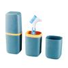 4Pcs Denture Brushes with Carrying Case, Hard Double Sided Denture Cleaning Brush Heads for False Teeth Cleaning view 2