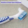 4Pcs Denture Brushes with Carrying Case, Hard Double Sided Denture Cleaning Brush Heads for False Teeth Cleaning view 4