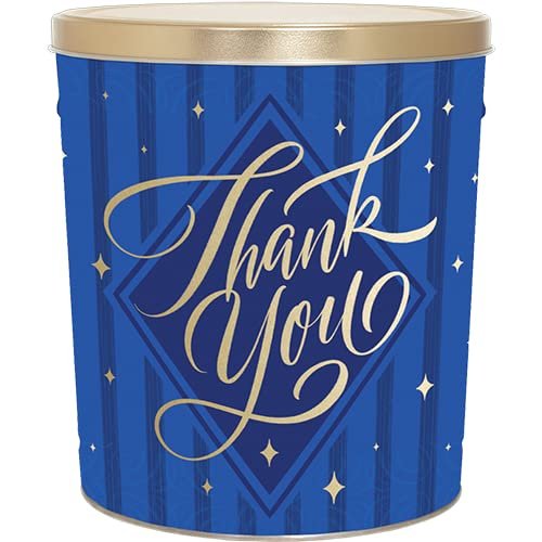 C.R. Frank Popcorn - Gourmet Popcorn Tin, 6.5 Gallon, Thank You (All Caramel)