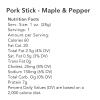 Big Fork Maple & Pepper Pork Snack Sticks  Small-Batch, Hickory-Smoked Meat Sticks | 100% Berkshire Pork with Real Maple & Black Pepper | Keto, Paleo, Gluten-Free, High-Protein Snack | 6 Count (1 oz Each) view 3