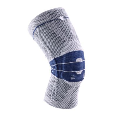 Bauerfeind - GenuTrain - Knee Brace - Targeted Support for Pain Relief and Stabilization of The Knee, Provides Relief of Weak, Swollen, and Injured Knees- Size 6 - Color Titanium