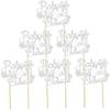 12pcs Baby It's Cold Outside Cake Toppers Glitter Cupcake Picks for Xmas Birthday Decoration view 1