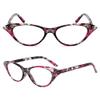 OWN4B Reading Glasses 4 Pack, Cat Eye Rhinestones Vintage Fashion Designer (4 Pack Red, 1.0) view 2