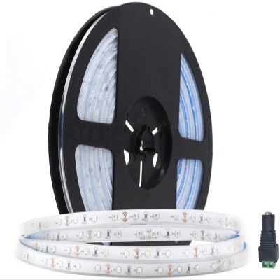 360DigitalSignage 5M/16.4ft SMD3528 300LEDs Near Infrared 850nm NIR Single Chip DC12V 24W Flexible IR LED Strips Light IP67 Waterproof 8mm Wide 60LEDs/M 4.8W/M Light Strip