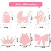 48 Pieces Baby Shower Cupcake Toppers for Girls Glitter Pink Baby Girl Food Picks Baby Shower Toothpicks for Girls Birthday Cake Decorations Party Favors Supplies view 2