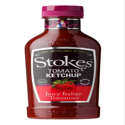 Stokes Real Tomato Ketchup Squeezy | Pack of 3 | 485g | Premium Sun-Ripened Tomato Condiment