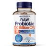 Wholesome Wellness Organic Raw Probiotics 100 Billion CFU, Dr Formulated for Women and Men, Complete Adult Supplement with Prebiotics and Digestive Enzymes; 30 Capsules, Shelf Stable view 1