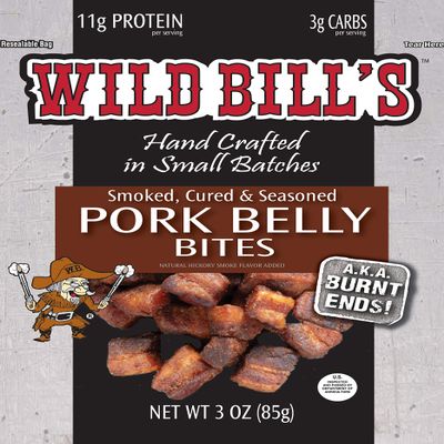 Wild Bills Pork Belly Bites 3 Ounce Pack (3 count)
