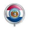 Missouri State Flag Pill Case Trinket Gift Box view 1