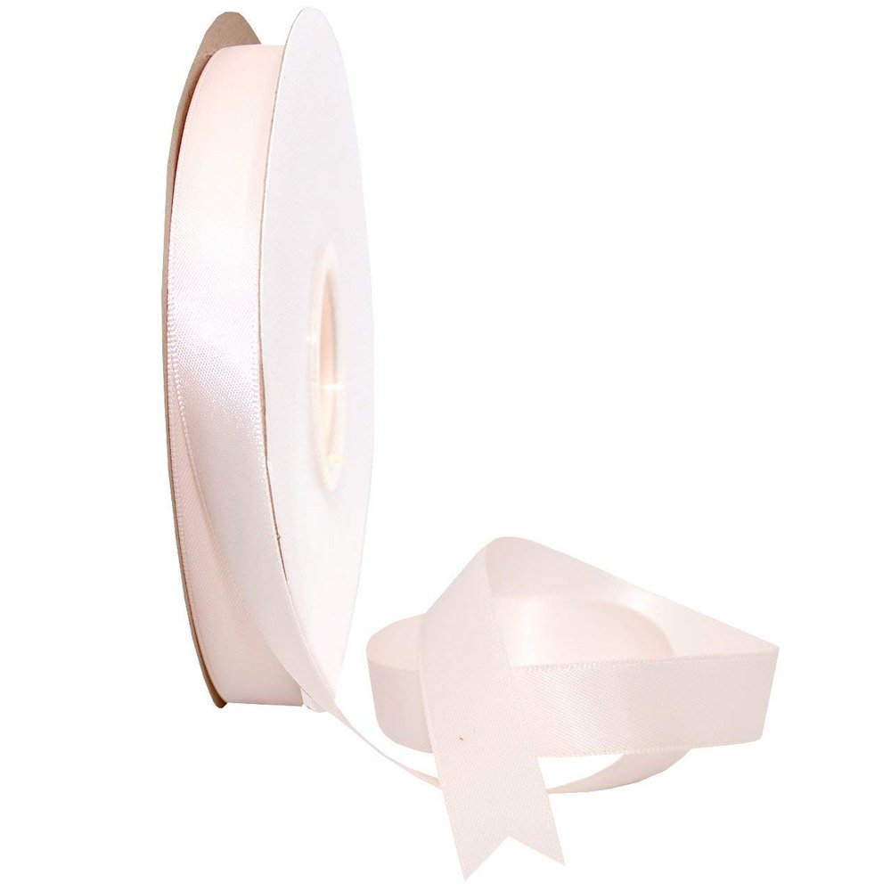 Morex Ribbon Double Face Satin Ribbon 3/8" X 50 YD Sideshow Rose Ribbon for Gift Wrapping, Birthday Gift Cards, Satin Dress for Women, Silk Ribbons for Crafts, Wedding Gifts for Couple