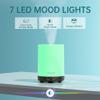 ASAKUKI Essential Oil Diffuser for Home, 300 ml Humidifier with Automatic Shut-Off, Quiet Aromatherapy Diffuser with 7 LED Lights for Living Room, Kitchen, Bedroom, Hotel - Black view 3