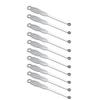 10pcs Sliver Metal Ear Spoon Earwax Curette Remover Earpick Tool Hanging Clean Tool for Ear Key Hanging Key Pendant for Adult Children view 1