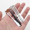 10pcs Sliver Metal Ear Spoon Earwax Curette Remover Earpick Tool Hanging Clean Tool for Ear Key Hanging Key Pendant for Adult Children view 3