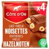 Cte D Or Belgian Chocolate | Milk Chocolate Bar Whole Hazelnuts 4-Pack | Cte D'Or Chocolates | Belgian Chocolates Made In Belgium Cte D'Or | 6,3 Ounce Total view 2