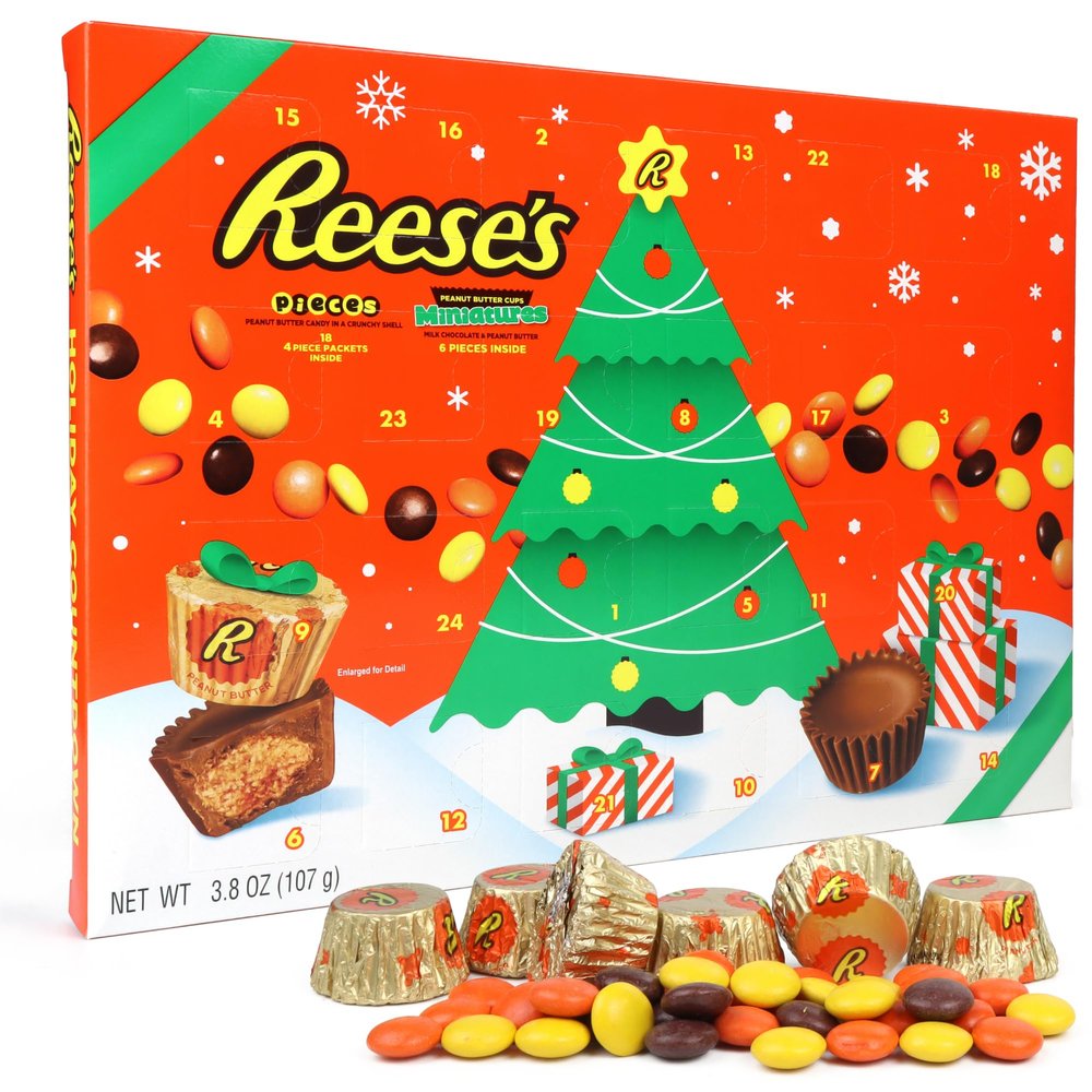 Reese's Holiday Hershey's down to Christmas Advent Calendar, Chocolate, 1 Count