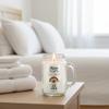 Lux Linen Candle  Odor Eliminating, Strong Scent  Light Fresh Laundry  Long Lasting 90 Hour Burn  Large 12oz Mason Jar  Made in USA  Beamer Candle Co. view 2