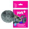 York Spiral Steel Multipurpose Scourer Scrubber - Mini Size for Cleaning Kitchen Dishes, Pots, and Pans, Pack of 6 Pieces, Durable and Effective for Tough Cleaning Tasks view 1