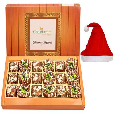 Ghasitaram Gifts Christmas Gifts - Assorted Anjeer Sweets 18 Pcs 450 GMS
