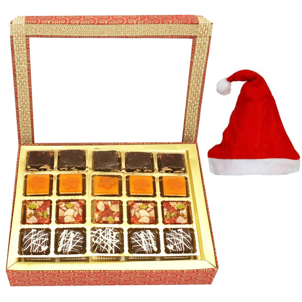 Ghasitaram Gifts Christmas Gifts - 20 pcs Ghasitaram Special Bites 500 GMS Hamper Box