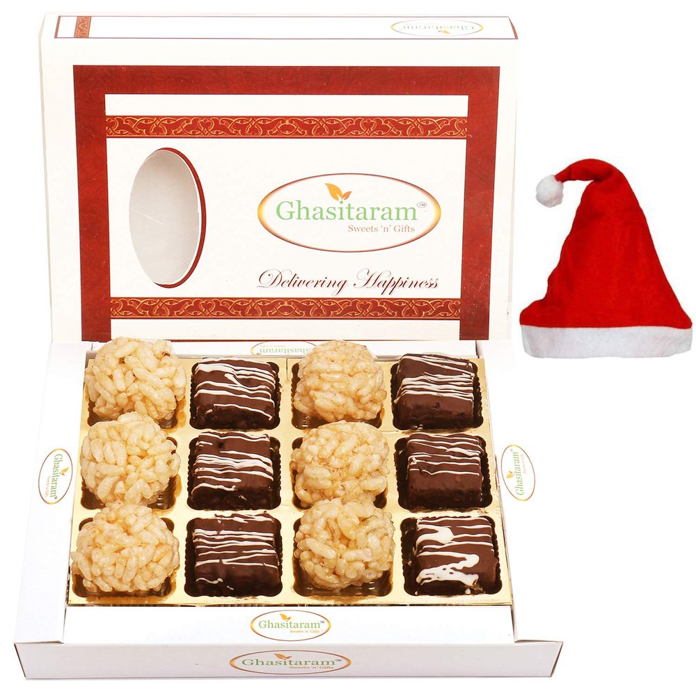 Ghasitaram Gifts Christmas Gifts - Rice Flakes Sweets Box 12 Pcs 240 GMS
