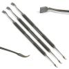 3Pcs Dental Band Pusher Scaler Orthodontic Bands Placement Seating Serrated Serrated Scaling Cement Clean-Up view 1
