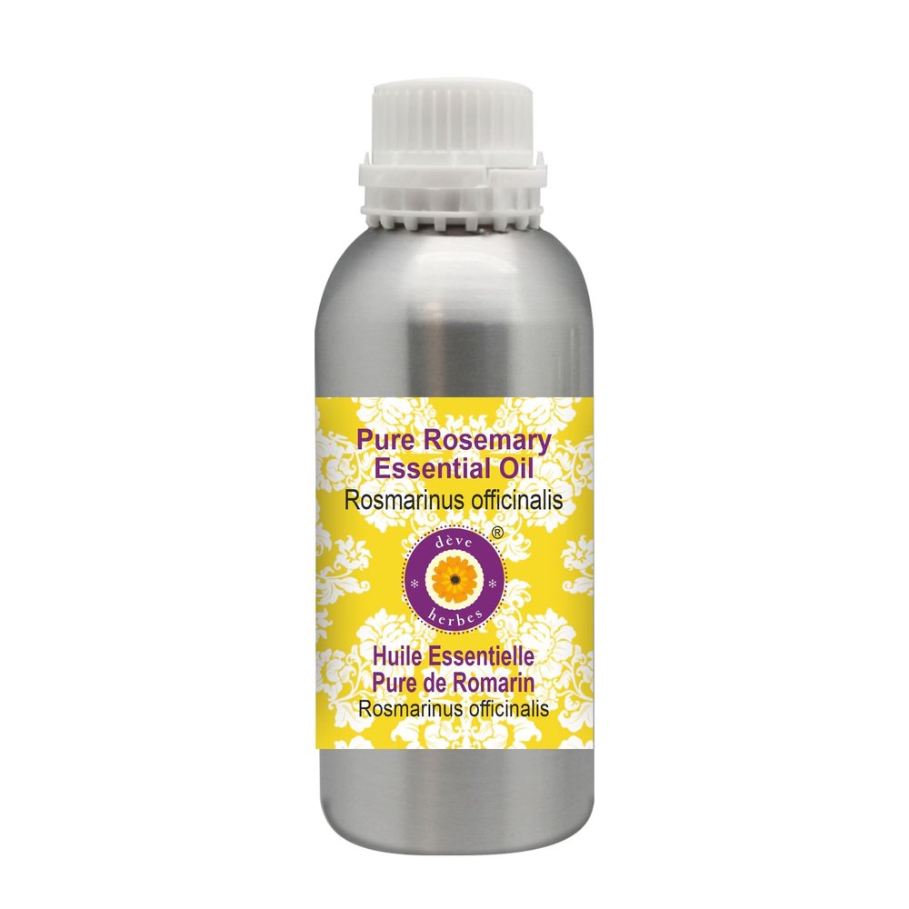 Deve Herbes Pure Rosemary Essential Oil (Rosmarinus officinalis) Steam Distilled 1250ml (42 oz)