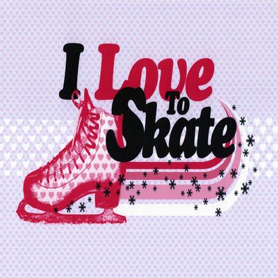 1/4 Sheet ~ I Love To Skate ~ Edible Cake/Cupcake Topper!!!