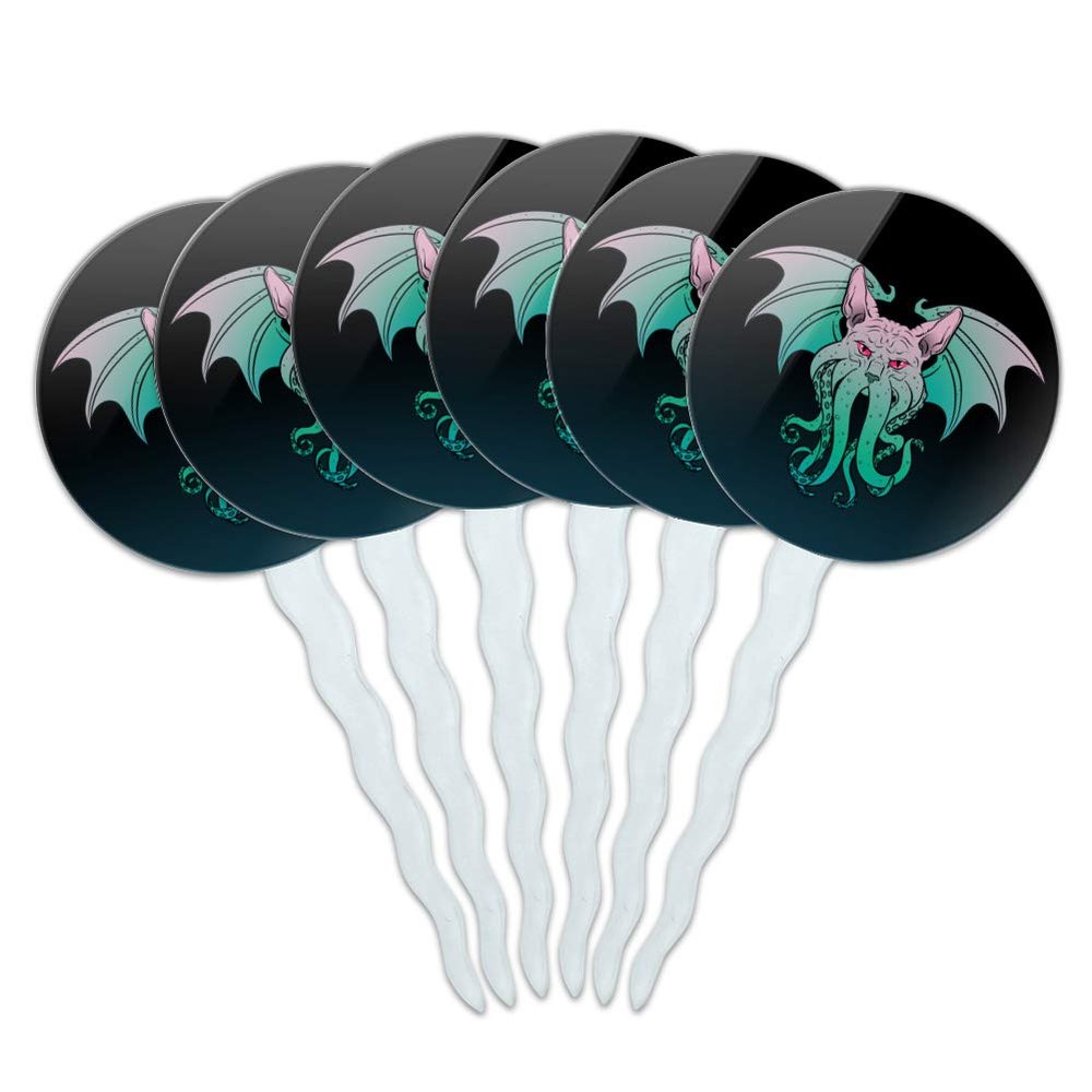 Cathulhu Cupcake Picks Toppers Decoration Set of 6
